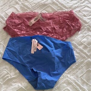 Victoria's Secret Pink and Blue Panties